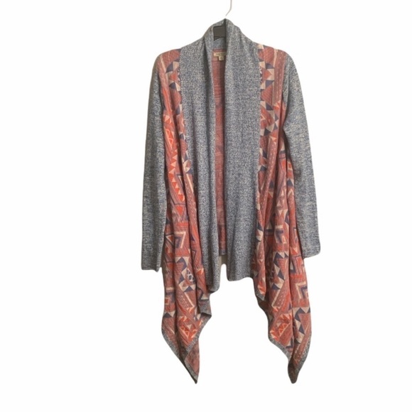 Lucky Brand Southwest Waterfall Cardigan Sweater Tribal Aztec Boho 
Size: Small - Picture 2 of 6